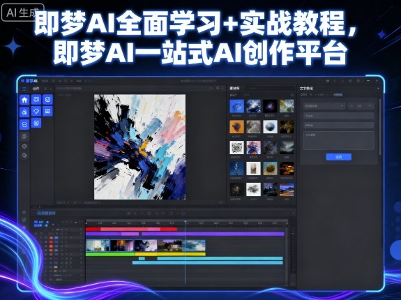 即梦AI全面学习+实战教程，即梦AI一站式AI创作平台-yunhe
