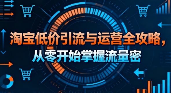 淘宝低价引流与运营全攻略，从零开始掌握流量密码-yunhe