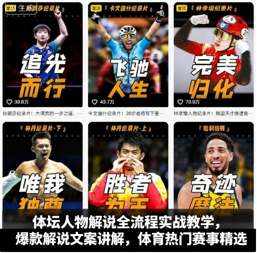 体坛人物解说全流程实战教学，爆款解说文案讲解，体育热门赛事精选-yunhe
