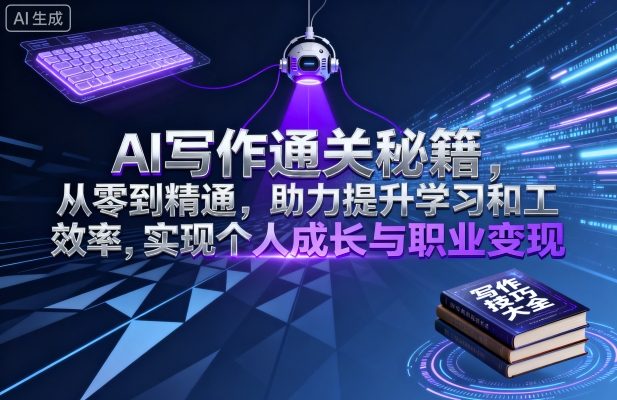 AI写作通关秘籍，从零到精通，助力提升学习和工作效率，实现个人成长与职业变现-yunhe
