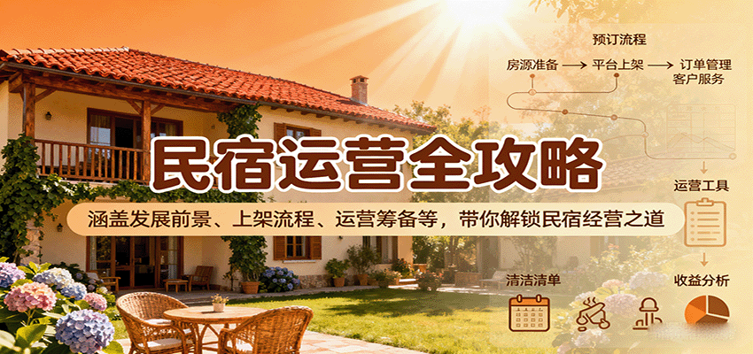 民宿运营全攻略：涵盖发展前景、上架流程、运营筹备等，带你解锁民宿经营之道-yunhe
