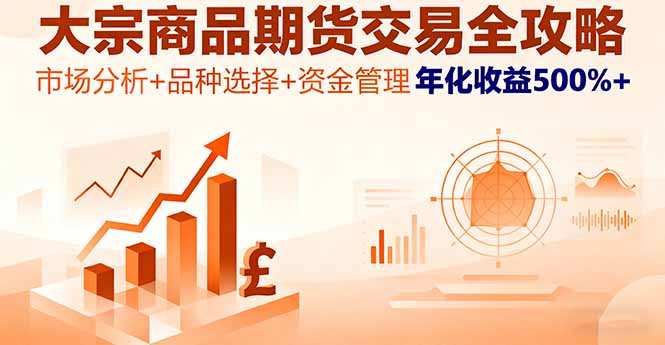 大宗商品期货交易全攻略，市场分析+品种选择+资金管理，年化收益500%+-yunhe