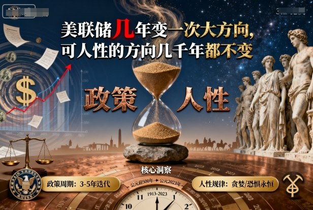 付费文章：美联储几年变一次大方向，可人性的方向几千年都不变-yunhe