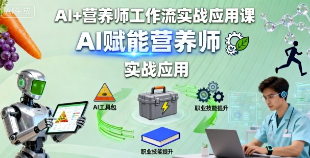 AI+营养师工作流实战应用课，AI赋能营养师-yunhe