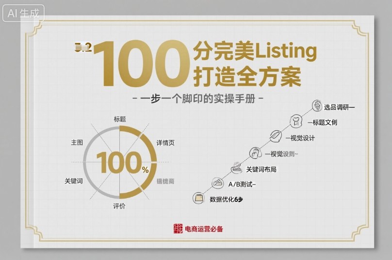 100分完美Listing打造全方案，想要完美listing必须是需要一步一个脚印的-yunhe