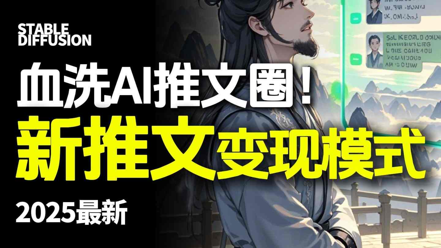 最新AI动态电影漫画小说推文，全流程实操教学，小白也能月入1W+-yunhe