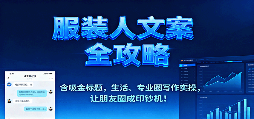 服装人文案全攻略，含吸金标题，生活、专业圈写作实操，让朋友圈成印钞机！-yunhe