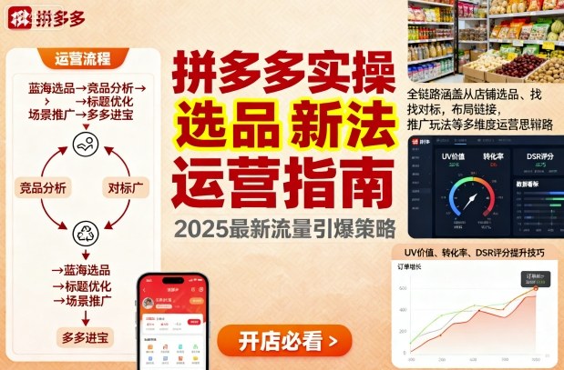 王校长9月12拼多多实操新玩法，全链路涵盖从店铺选品、找对标，布局链接，推广玩法等多维度运营思路-yunhe