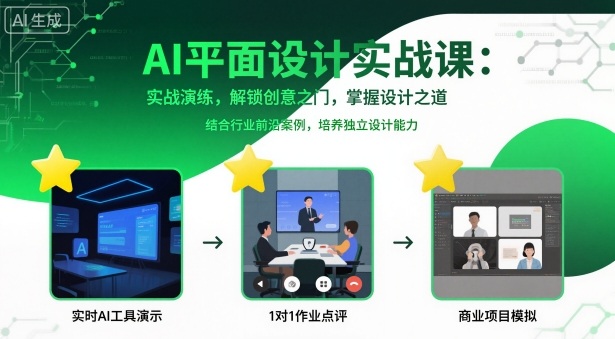 AI平面设计实战课，实战演练，解锁创意之门，掌握设计之道-yunhe
