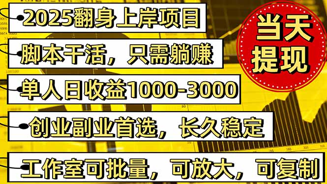 稳定八年美金掘金2.0脚本干活，只需躺赚。单人日收益1000-3000可批量、…-yunhe