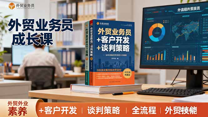 外贸业务员成长课：职业素养+客户开发+谈判策略、掌握全流程外贸技能-yunhe