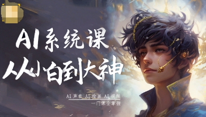 AI系统课程，从小白到大神系统学AI，AI声音-AI绘画-AI视频一门课全掌握-yunhe