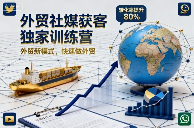 外贸社媒获客独家训练营，外贸新模式，快速做外贸-yunhe