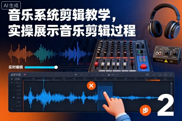 音乐系统剪辑教学，实操展示音乐剪辑过程-yunhe