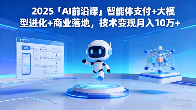 2025「AI前沿课」智能体支付+大模型进化+商业落地，技术变现月入10万+-yunhe